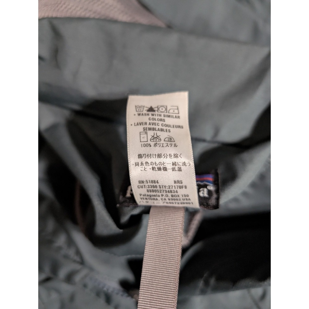 Patagonia Eco Rain Shell Jacket Mens XS Gray H2No Waterproof Hooded Raincoat - Picture 8 of 8